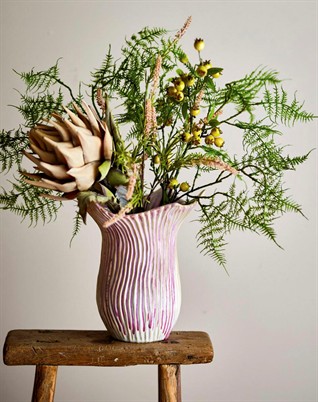 Bloomingville - Floral Vase - Rosa